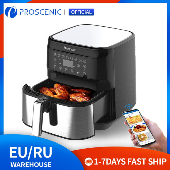 Proscenic T21 Air Fryer, 5.5L with Touch Screen Panel, APP and Voice Control, Nonstick Basket, Recipe Book, BPA and PFOA Free - Assorted Buy Online