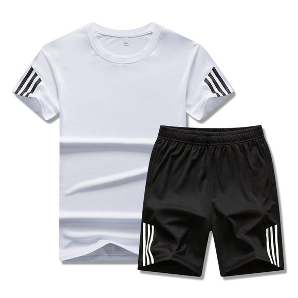 Men's 2Pc Running/Gym Short & Shirt Quick Drying - Assorted Buy Online