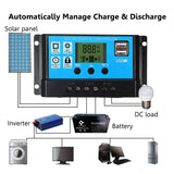 110V/220V Solar Power System 20W Solar Panel Battery Charger 4000W with Inverter Complete Kit Solar Controller 30A/40A/50A/60A - Assorted Buy Online