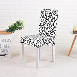 Dining Chair Cover Spandex Elastic Pastoral Print Modern Slipcovers -1/2/4/6PCS - Assorted Buy Online