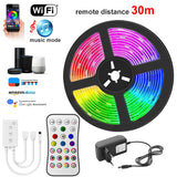 20/25/30M LED RGB Lights Strip + Bluetooth Waterproof 2835 Control+Adapter - Assorted Buy Online