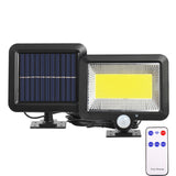 3 Mode Solar Powered LED Lights 100COB/120COB/160COB Waterproof Motion Sensor Wall Light (With remote) - Assorted Buy Online