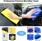 Microfiber Car Wash Towel - Plush Polyester Fibre Car Cleaning Cloth - Assorted Buy Online