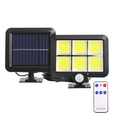 3 Mode Solar Powered LED Lights 100COB/120COB/160COB Waterproof Motion Sensor Wall Light (With remote) - Assorted Buy Online