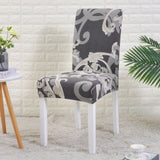 Dining Chair Cover Spandex Elastic Pastoral Print Modern Slipcovers -1/2/4/6PCS - Assorted Buy Online