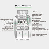 ZigBee3.0 Smart WIFI Thermostatic Radiator Valve Actuator TRV Programmable Temperature Controller Alexa Tuya Google Assistant - Assorted Buy Online