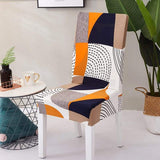 Dining Chair Cover Spandex Elastic Pastoral Print Modern Slipcovers -1/2/4/6PCS - Assorted Buy Online