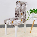 Dining Chair Cover Spandex Elastic Pastoral Print Modern Slipcovers -1/2/4/6PCS - Assorted Buy Online