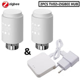 ZigBee3.0 Smart WIFI Thermostatic Radiator Valve Actuator TRV Programmable Temperature Controller Alexa Tuya Google Assistant - Assorted Buy Online