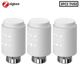 ZigBee3.0 Smart WIFI Thermostatic Radiator Valve Actuator TRV Programmable Temperature Controller Alexa Tuya Google Assistant - Assorted Buy Online