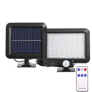 3 Mode Solar Powered LED Lights 100COB/120COB/160COB Waterproof Motion Sensor Wall Light (With remote) - Assorted Buy Online