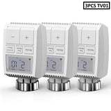 ZigBee3.0 Smart WIFI Thermostatic Radiator Valve Actuator TRV Programmable Temperature Controller Alexa Tuya Google Assistant - Assorted Buy Online