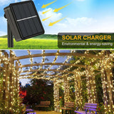 Solar Powered String 200/100 LED Waterproof Lights For Outdoor - Assorted Buy Online