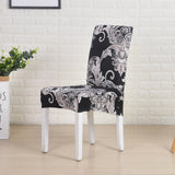 Dining Chair Cover Spandex Elastic Pastoral Print Modern Slipcovers -1/2/4/6PCS - Assorted Buy Online