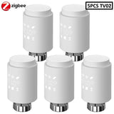 ZigBee3.0 Smart WIFI Thermostatic Radiator Valve Actuator TRV Programmable Temperature Controller Alexa Tuya Google Assistant - Assorted Buy Online