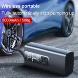 8000mAh Car Air Compressor 12V 150PSI Electric Wireless Portable Tire Inflator Pump for Motorcycle Bicycle/Boat AUTO Tyre/Balls - Assorted Buy Online