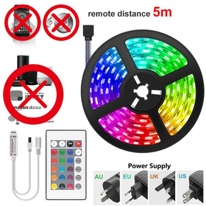 20/25/30M LED RGB Lights Strip + Bluetooth Waterproof 2835 Control+Adapter - Assorted Buy Online