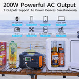 200-240V 200W Solar Generator Battery Charger FlashFish 40800mAh Portable Solar Power Station Outdoor Energy Power Supply 151wh - Assorted Buy Online