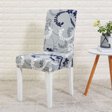 Dining Chair Cover Spandex Elastic Pastoral Print Modern Slipcovers -1/2/4/6PCS - Assorted Buy Online