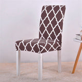 Dining Chair Cover Spandex Elastic Pastoral Print Modern Slipcovers -1/2/4/6PCS - Assorted Buy Online