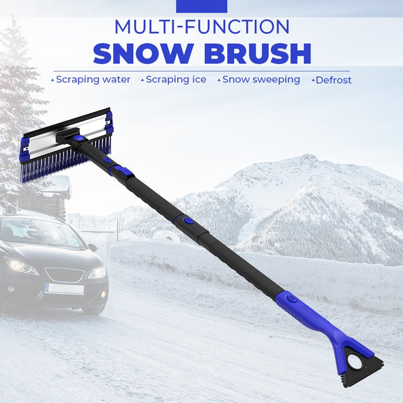 4-in-1 Extendable Snow Shovel Ice Scraper Snow Brush Water Remover Car Tool - Assorted Buy Online