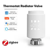 ZigBee3.0 Smart WIFI Thermostatic Radiator Valve Actuator TRV Programmable Temperature Controller Alexa Tuya Google Assistant - Assorted Buy Online