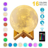 3D Print Galaxy Moon Lamp Night Light USB Rechargeable Home Decor Globe - Assorted Buy Online