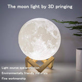3D Print Galaxy Moon Lamp Night Light USB Rechargeable Home Decor Globe - Assorted Buy Online