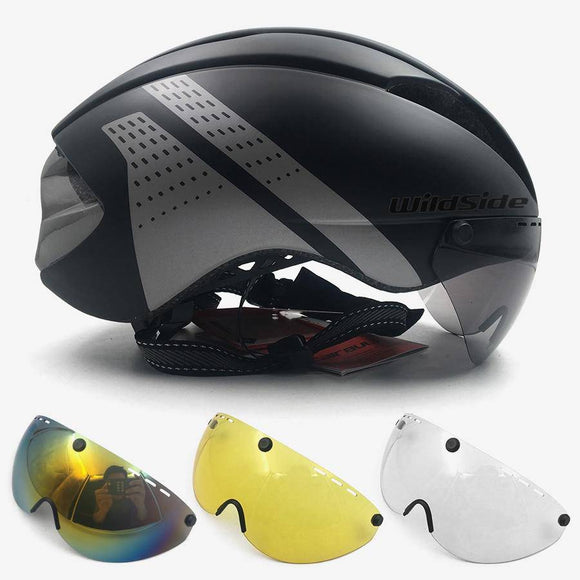 Aero Helmet Time Trial Cycling Helmet Men/Women  w/goggles - Assorted Buy Online