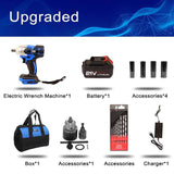 Electric Impact Wrench 21v 320nM Brushless Wrench Socket 4000mAh Li-ion Battery - Assorted Buy Online