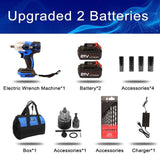 Electric Impact Wrench 21v 320nM Brushless Wrench Socket 4000mAh Li-ion Battery - Assorted Buy Online