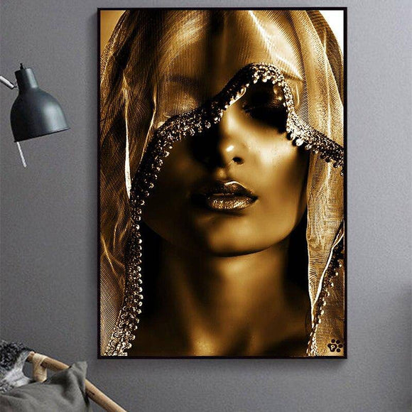 Modern Golden Noble Veil Canvas Painting - Assorted Buy Online