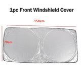 Universal Car Front Windshield Cover Auto Sunshade Snow Ice Protection - Assorted Buy Online