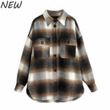 Women's Vintage Long Sleeve Lumber Jack Woollen Coat - Assorted Buy Online