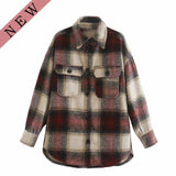 Women's Vintage Long Sleeve Lumber Jack Woollen Coat - Assorted Buy Online