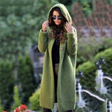 Women's Sweaters Casual Loose Cardigans Single Breasted Puff Hooded Coat - Assorted Buy Online