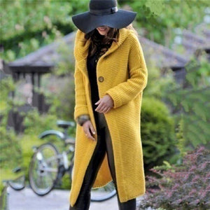 Women's Sweaters Casual Loose Cardigans Single Breasted Puff Hooded Coat - Assorted Buy Online