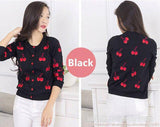 Makuluya Autumn Spring Women Sweater Cherry Embroidery Pattern - Various - Assorted Buy Online