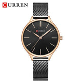 CURREN Fashion Rose Gold Women's Watch Minimalism Elegant Luxury Watch Waterproof Quartz - Assorted Buy Online