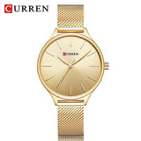 CURREN Fashion Rose Gold Women's Watch Minimalism Elegant Luxury Watch Waterproof Quartz - Assorted Buy Online