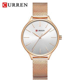 CURREN Fashion Rose Gold Women's Watch Minimalism Elegant Luxury Watch Waterproof Quartz - Assorted Buy Online