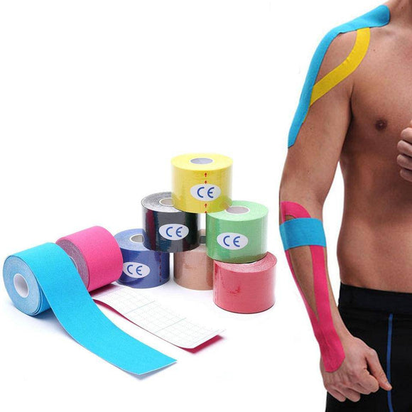 KoKossi One Piece Kinesiology Tape Muscle Bandage Sports Cotton Elastic Adhesive Strain Injury Tape - Assorted Buy Online