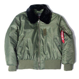 Winter Vintage B-15 Bomber Flight US Air Force Pilot Jacket Streetwear Fur Collar - Assorted Buy Online