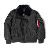 Winter Vintage B-15 Bomber Flight US Air Force Pilot Jacket Streetwear Fur Collar - Assorted Buy Online