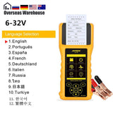 AUTOOL BT760 Car Battery Tester Analyzer 12V 24V Auto Cranking Charging Test Tool With Printer Diagnostic - Assorted Buy Online