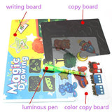 1Pc/3Pcs LED A3 A4 A5 Luminous Drawing Board Graffiti Doodle Magic Draw With Fluorescent Pen / Educational Toy - Assorted Buy Online