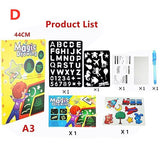 1Pc/3Pcs LED A3 A4 A5 Luminous Drawing Board Graffiti Doodle Magic Draw With Fluorescent Pen / Educational Toy - Assorted Buy Online