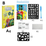 1Pc/3Pcs LED A3 A4 A5 Luminous Drawing Board Graffiti Doodle Magic Draw With Fluorescent Pen / Educational Toy - Assorted Buy Online