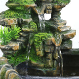 Creative Indoor Simulation Resin Rockery Fake Tree Feng Shui Waterfall Fountain Ornament - Assorted Buy Online