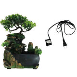 Creative Indoor Simulation Resin Rockery Fake Tree Feng Shui Waterfall Fountain Ornament - Assorted Buy Online